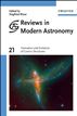 Reviews in Modern Astronomy, Formation and Evolution of Cosmic Structures