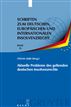 Aktuelle Probleme des geltenden deutschen Insolvenzrechts
