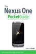 The Nexus One Pocket Guide