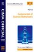 System Fundamentals of Business Maths