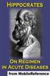 On Regimen in Acute Diseases