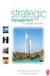 Strategic Management in the International Hospitality and Tourism Industry