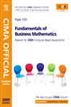 Fundamentals of Business Maths