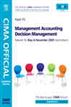 Management Accounting Decision Management
