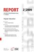 REPORT 02/2009 Popular Education