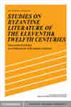 Studies on Byzantine Literature of the Eleventh and Twelfth Centuries