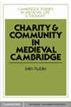 Charity and Community in Medieval Cambridge