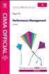 Performance Management