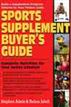 Sports Supplement Buyer's Guide