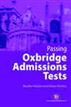 Passing Oxbridge Admissions Tests