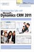 Maximizing Your Sales with Microsoft Dynamics CRM 2011