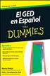 El GED en Espanol Para Dummies