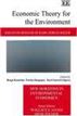 Economic Theory for the Environment