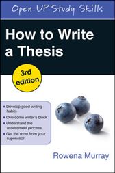 How To Write A Thesis