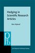 Hedging in Scientific Research Articles