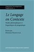 Le Langage en Contexte