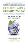 Healthy Eating, Healthy World book cover showing titile with a big apple and a world superimposed