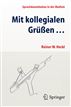 Mit kollegialen Grüßen
