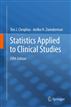 Statistics Applied to Clinical Studies