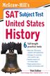 McGraw-Hill's SAT Subject Test United States History