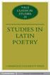 Studies in Latin Poetry