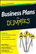 Business Plans For Dummies
