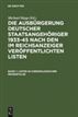 Listen in chronologischer Reihenfolge / Lists in chronological order