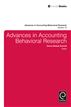 Advances in Accounting Behavioral Research