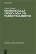 Ricerche sulla cronologia dei filosofi ellenistici