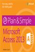 Microsoft Access 2013 Plain & Simple