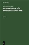 ISBN 9783111075044 product image for Repertorium fr Kunstwissenschaft. Band 1 | upcitemdb.com