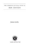 Ben Jonson - Loxley, James