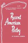Recent American Poetry - Cambon, Glauco