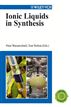 Ionic Liquids in Synthesis cover