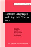Romance Languages and Linguistic Theory 2001 - Sleeman, Petra; Quer, Josep; Schroten, Jan; Scorretti, Mauro; Verheugd, Els