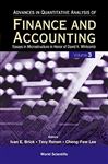 Advances in Quantitative Analysis of Finance and Accounting (Vol. 3) - Cheng-Few, Lee; Brick, Ivan E.; Ronen, Tavy