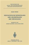 Geschichtliche Entwicklung und Grundfragen der Verfassung - Peters, H.; Salzwedel, J.; Erbel, G.