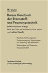 Kurzes Handbuch der Brennstoff- und Feuerungstechnik - Hardt, Lothar; Gumz, Wilhelm