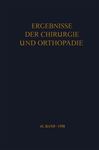 Ergebnisse der Chirurgie und Orthopdie - Brunner, A.