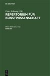 Repertorium für Kunstwissenschaft / Repertorium für Kunstwissenschaft. Band 26